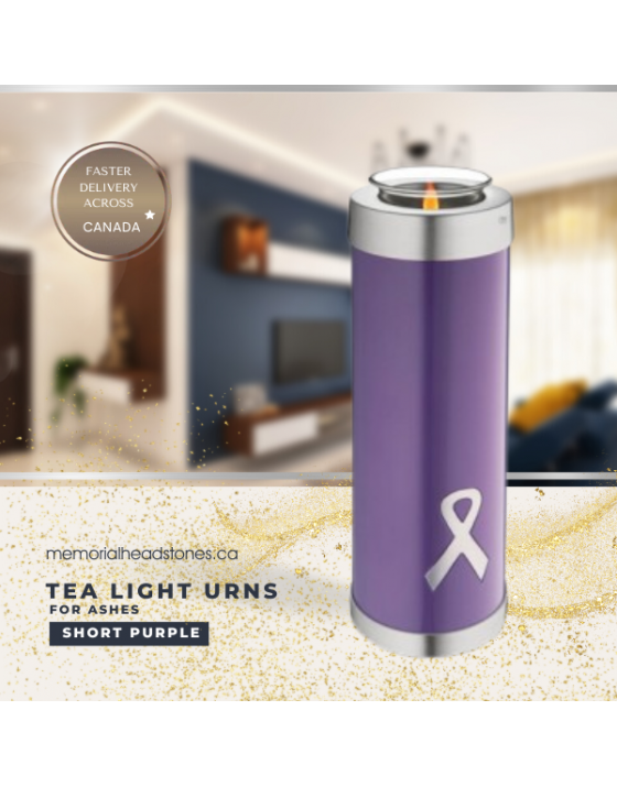 Awareness Purple (Tall Tealight Urn)